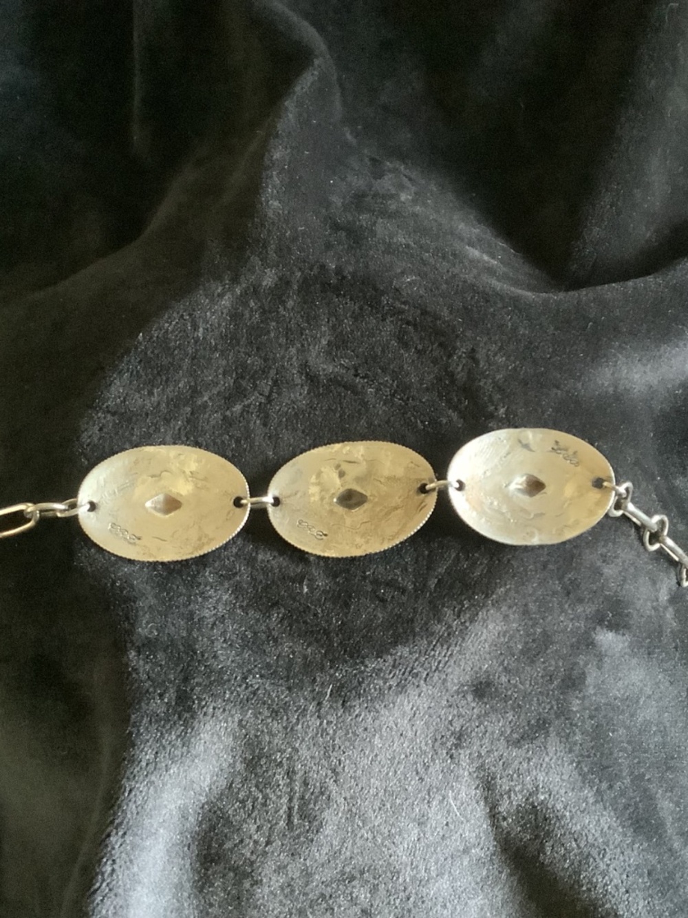 Silver Concho Bracelet - Picture 2 of 3